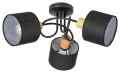 Lampa sufitowa Miguel czarny | brąz (dąb) 3xE14 Rabalux 3246 | 5998250332468 noxbox lampynox www.lampynox.pl