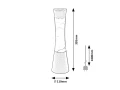 Dekoracyjna lampka stołowa Minka srebrny | niebieski LED 20W Rabalux 7029 | 5998250370293 noxbox lampynox www.lampynox.pl