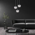 Lampa wisząca Monet chrom | szkło dymne 3xE27 Rabalux 3178 | 5998250331782 noxbox lampynox www.lampynox.pl