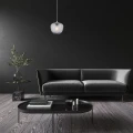 Lampa wisząca Monet chrom | szkło dymne Ø 23,5cm. E27 Rabalux 3177 | 5998250331775 noxbox lampynox www.lampynox.pl