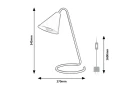 Lampka stołowa Monty biały E14 Rabalux 3089 | 5998250330891 noxbox lampynox www.lampynox.pl