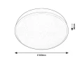 Plafon Octav srebrny Ø 40cm. LED Starlight 26W 4000K Rabalux 3260 | 5998250332604 noxbox lampynox www.lampynox.pl