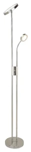 Ophus chrom satyna LED Dim. 18,5W + LED 4,5W 3000K Lampa podłogowa ściemnialna