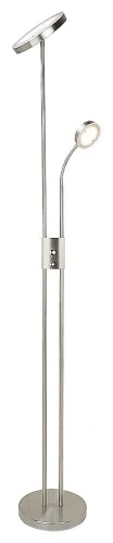 Lampa podłogowa ściemnialna Ophus chrom satyna LED Dim. 18,5W + LED 4,5W 3000K Rabalux 3239 | 5998250332390 noxbox lampynox www.lampynox.pl