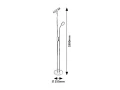 Lampa podłogowa ściemnialna Ophus czarny mat LED Dim. 18,5W + LED 4,5W 3000K Rabalux 3240 | 5998250332406 noxbox lampynox www.lampynox.pl