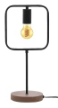 Lampka stołowa Rufin czarny | brąz E27 Rabalux 3219 | 5998250332192 noxbox lampynox www.lampynox.pl