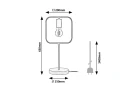 Lampka stołowa Rufin czarny | brąz E27 Rabalux 3219 | 5998250332192 noxbox lampynox www.lampynox.pl