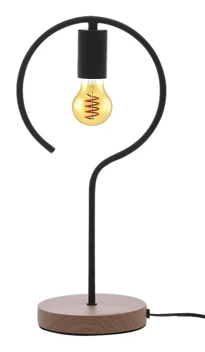 Lampka stołowa Rufin czarny | brąz E27 Rabalux 3220 | 5998250332208 noxbox lampynox www.lampynox.pl