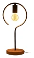 Lampka stołowa Rufin czarny | brąz E27 Rabalux 3220 | 5998250332208 noxbox lampynox www.lampynox.pl