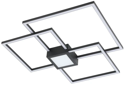 Lampa sufitowa ściemnialna Thabita czarny mat LED 3 step dim 38W 4000K Rabalux 6868 | 5998250368689 noxbox lampynox www.lampynox.pl