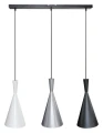 Lampa wisząca Trincola biały | srebrny | czarny 3xE27 Rabalux 5312 | 5998250353128 noxbox lampynox www.lampynox.pl