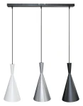 Trincola biały | srebrny | czarny 3xE27 Lampa wisząca