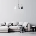 Lampa wisząca Trincola biały | srebrny | czarny 3xE27 Rabalux 5312 | 5998250353128 noxbox lampynox www.lampynox.pl
