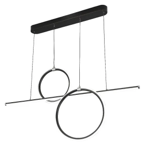 Willow czarny mat LED 48W 4000K Lampa wisząca