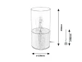 Lampka stołowa Zelkova aluminium szczotkowane E27 Rabalux 3153 | 5998250331539 noxbox lampynox www.lampynox.pl