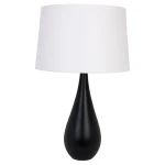 VASE Czarna E27 Lampa stołowa Hellux