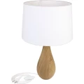 Lampa stołowa VASE Dąb E27 Hellux 4112245 | 5902041387698 noxbox lampynox www.lampynox.pl