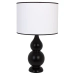 SHISHA Czarna E27 Lampa stołowa Hellux