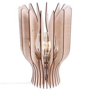 GRACILI Brązowa E27 Lampa stołowa Hellux
