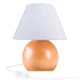 Lampa stołowa KULA Buk naturalny E14 4110110 | 5902041387278 noxbox lampynox www.lampynox.pl