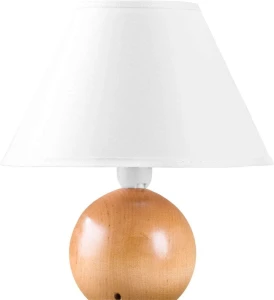 KULA Buk naturalny E14 Lampa stołowa