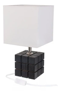 RUBI Czarna E27 Lampa stołowa