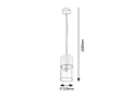 Lampa wisząca Zelkova aluminium szczotkowane Ø 12cm. E27 Rabalux 3154 | 5998250331546 noxbox lampynox www.lampynox.pl