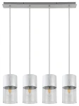 Zelkova aluminium szczotkowane 4xE27 Lampa wisząca