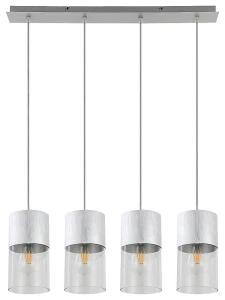 Zelkova aluminium szczotkowane 4xE27 Lampa wisząca
