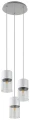 Lampa wisząca Zelkova aluminium szczotkowane Ø 30cm. 3xE27 Rabalux 3155 | 5998250331553 noxbox lampynox www.lampynox.pl