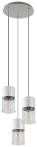 Zelkova aluminium szczotkowane Ø 30cm. 3xE27 Lampa wisząca