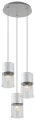 Lampa wisząca Zelkova aluminium szczotkowane Ø 30cm. 3xE27 Rabalux 3155 | 5998250331553 noxbox lampynox www.lampynox.pl