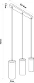 Lampa sufitowa BARREL 3 Biała GU10 8533309 noxbox lampynox www.lampynox.pl