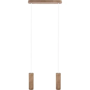 MADERA 2 Orzech amerykański Biała GU10 Lampa wisząca