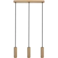 Lampa sufitowa MADERA 3 Orzech amerykański Czarna GU11 8520331 noxbox lampynox www.lampynox.pl