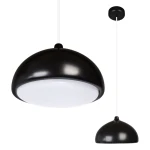 ACORN II Olcha | Czarna farba | Biała E27 Lampa wisząca