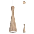 Lampa sufitowa VEGAS Dąb | Biała GU10 noxbox lampynox www.lampynox.pl