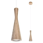 VEGAS Dąb | Biała GU10 Lampa wisząca