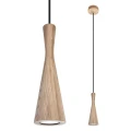 Lampa sufitowa VEGAS Dąb | Biała GU10 noxbox lampynox www.lampynox.pl