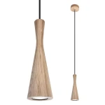 VEGAS Dąb | Czarna GU10 Lampa wisząca