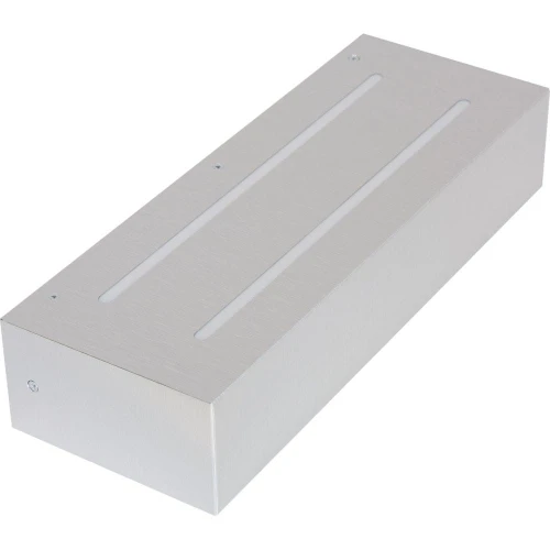 Kinkiet ogrodowy LUXO Srebrna LED zintegrowany 9110111 noxbox lampynox www.lampynox.pl