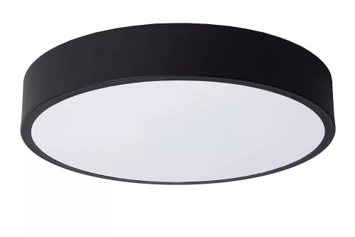 Lampa sufitowa UNAR czarny śr. 30cm. LED 3 step dim 18W 2700K Lucide 79185/30/30 | 5411212791870 noxbox lampynox www.lampynox.pl