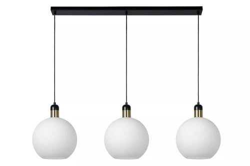 Lampa wisząca JULIUS Opal szer. 105cm. 3xE27 Lucide 34438/03/61 | 5411212343499 noxbox lampynox www.lampynox.pl