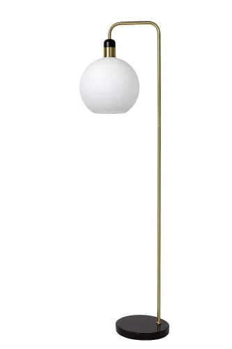 Lampa podłogowa stojąca JULIUS Opal wys. 158cm. E27 Lucide 34738/01/61 | 5411212343512 noxbox lampynox www.lampynox.pl