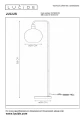 Lampa podłogowa stojąca JULIUS Opal wys. 158cm. E27 Lucide 34738/01/61 | 5411212343512 noxbox lampynox www.lampynox.pl