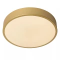Lampa sufitowa UNAR matowe złoto | mosiądz śr. 30cm. LED 3 step dim 18W 2700K Lucide 79185/30/02 | 5411212791863 noxbox lampynox www.lampynox.pl