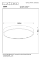 Lampa sufitowa UNAR matowe złoto | mosiądz śr. 39,5cm. LED 3 step dim 24W 2700K Lucide 79185/40/02 | 5411212791887 noxbox lampynox www.lampynox.pl