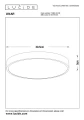 Lampa sufitowa UNAR czarny śr. 39,5cm. LED 3 step dim 24W 2700K Lucide 79185/40/30 | 5411212791894 noxbox lampynox www.lampynox.pl