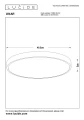 Lampa sufitowa UNAR matowe złoto | mosiądz śr. 50cm. LED 3 step dim 36W 2700K Lucide 79185/50/02 | 5411212791900 noxbox lampynox www.lampynox.pl