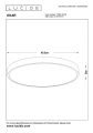 Lampa sufitowa UNAR czarny śr. 50cm. LED 3 step dim 36W 2700K Lucide 79185/50/30 | 5411212791917 noxbox lampynox www.lampynox.pl